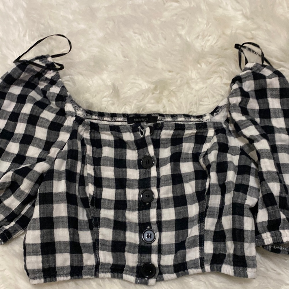 Plaid blouse
